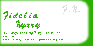 fidelia nyary business card
